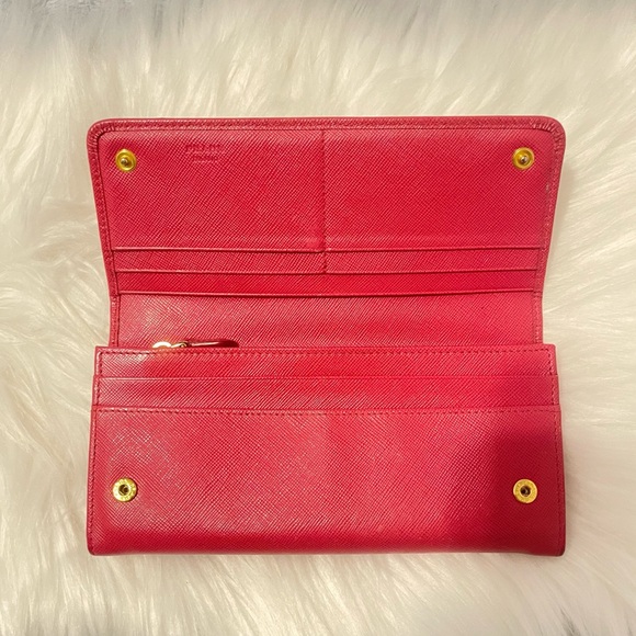 PRADA SAFFIANO LONG WALLET EUC - Picture 7 of 11